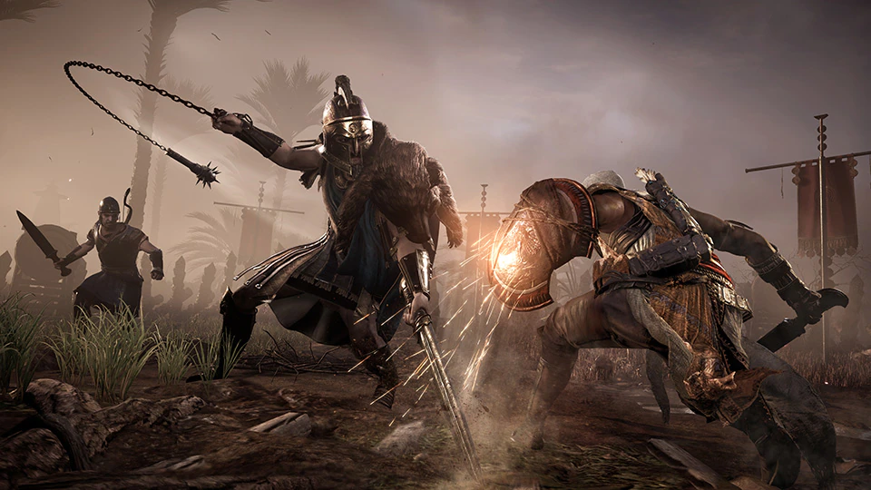 fight scene in the game